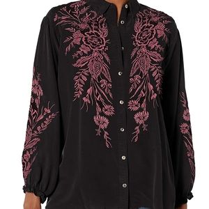 Johnny Was Vaiora Yoke Blouse